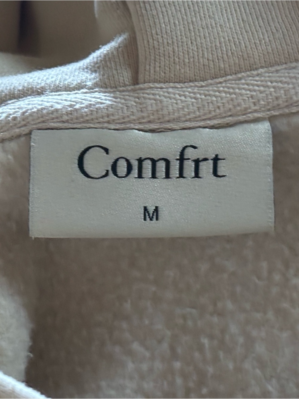 NWT Comfrt Signature Hoodie in Bone - Picture 5 of 10